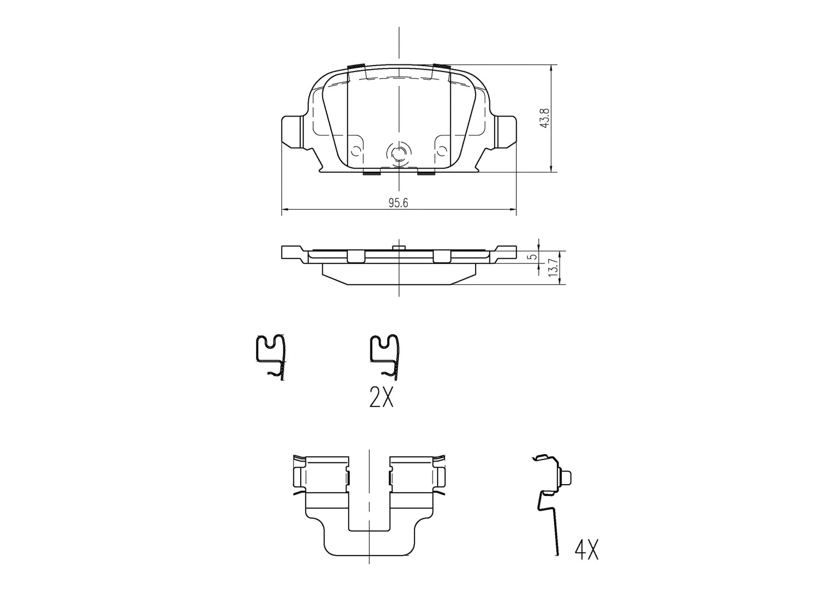 Kit de plaquettes de frein, frein à disque A.Z. Meisterteile AZMT-44-022-1114