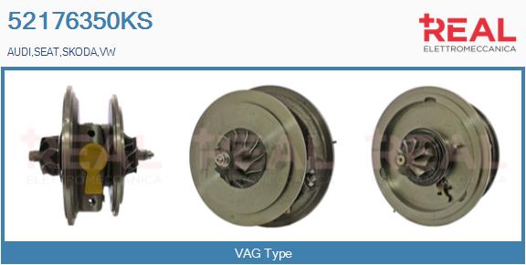 Groupe carter, turbocompresseur REAL 52176350KS