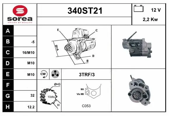 Démarreur STARTCAR 340ST21