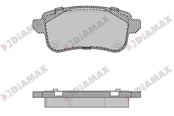 Kit de plaquettes de frein, frein à disque DIAMAX N09859