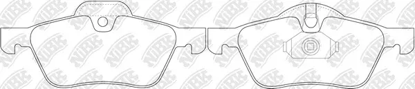 Kit de plaquettes de frein, frein à disque NiBK PN0186