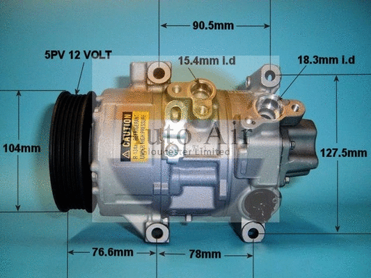 Compresseur, climatisation AUTO AIR GLOUCESTER 14-4325R