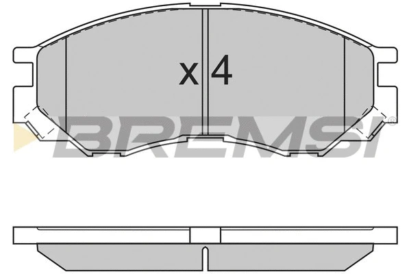 Kit de plaquettes de frein, frein à disque BREMSI BP2775