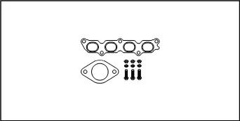 Kit d'assemblage, tuyau d'échappement HJS 82 15 9008