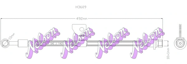 Flexible de frein KAWE H3609