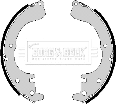 Jeu de mâchoires de frein BORG & BECK BBS6165