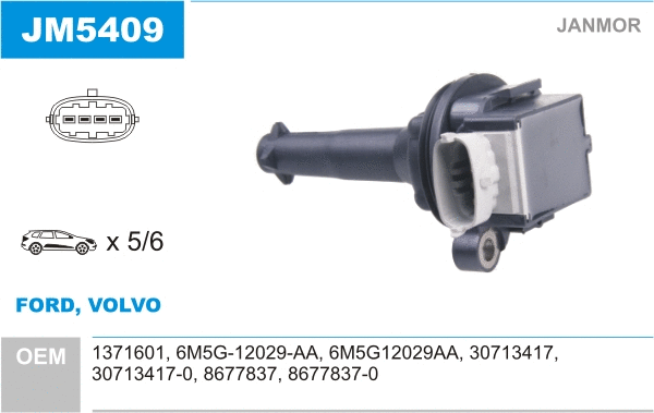 Bobine d'allumage JANMOR JM5409