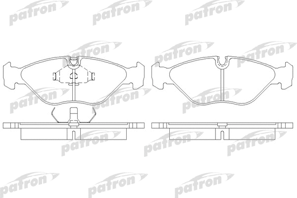 Kit de plaquettes de frein, frein à disque PATRON PBP670