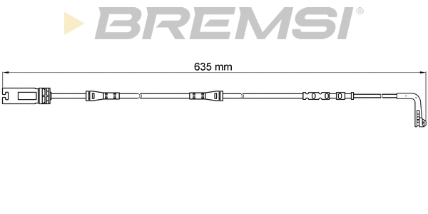 Contact d'avertissement, usure des plaquettes de frein BREMSI WI0612