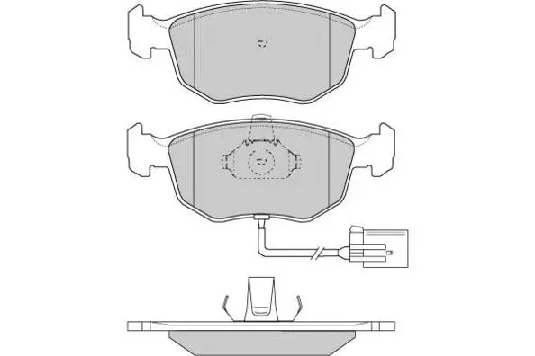 Kit de plaquettes de frein, frein à disque E.T.F. 12-0707