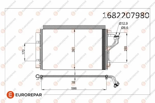 Condenseur, climatisation EUROREPAR 1682207980
