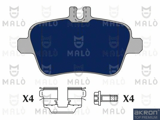 Kit de plaquettes de frein, frein à disque AKRON-MALÒ 1050946