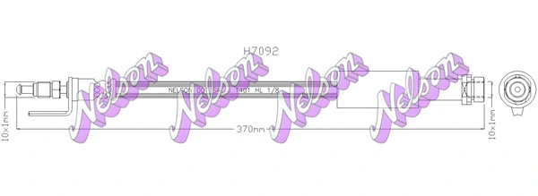 Flexible de frein KAWE H7092
