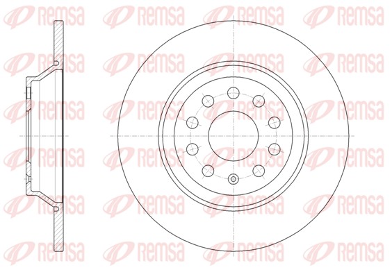 Disque de frein REMSA 61587.00