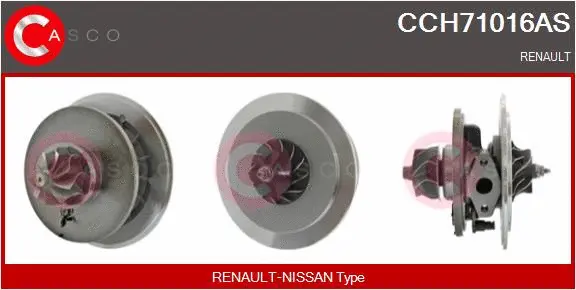Groupe carter, turbocompresseur CASCO CCH71016AS