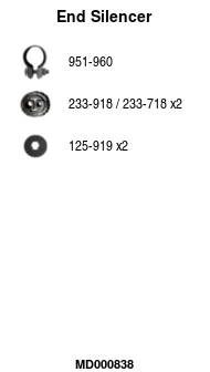 Silencieux arrière FA1 MD000838