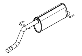 Silencieux arrière Vellerand 14424