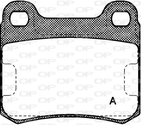 Kit de plaquettes de frein, frein à disque OPEN PARTS BPA0157.00