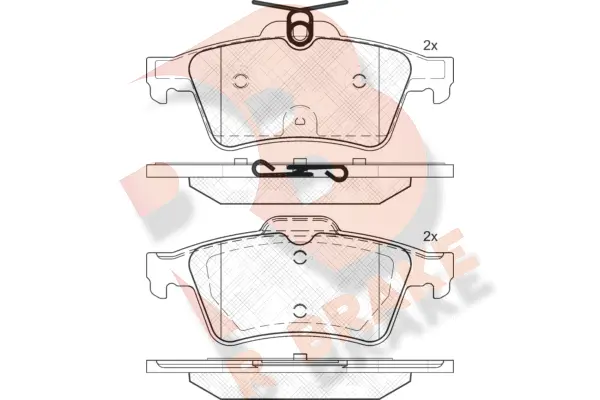 Kit de plaquettes de frein, frein à disque R BRAKE RB2013
