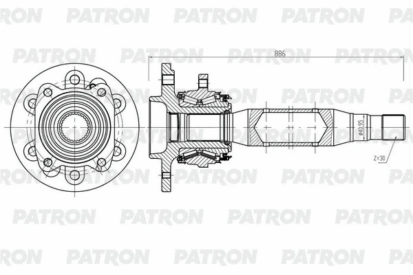Arbre de transmission PATRON PDS0565