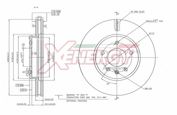 Disque de frein AP XENERGY X602775