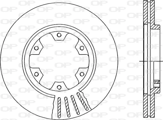 Disque de frein OPEN PARTS BDR1384.20