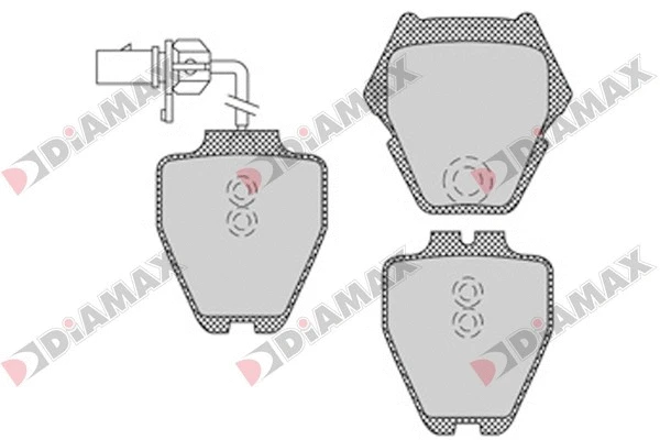 Kit de plaquettes de frein, frein à disque DIAMAX N09332
