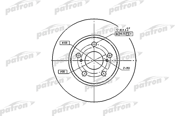 Disque de frein PATRON PBD2683