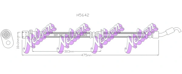 Flexible de frein KAWE H5642