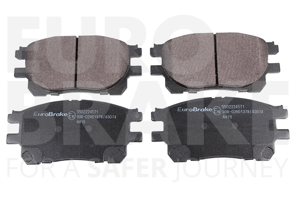 Kit de plaquettes de frein, frein à disque EUROBRAKE 5502224571
