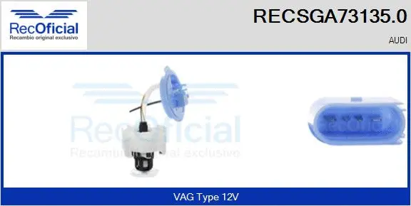 unité d'alimentation de carburant RECOFICIAL RECSGA73135.0