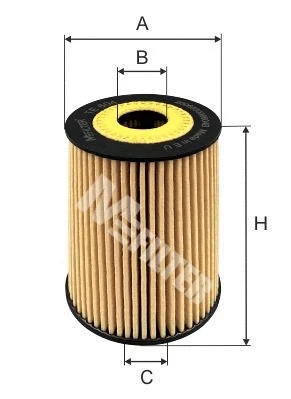 Filtre à huile MFILTER TE 604