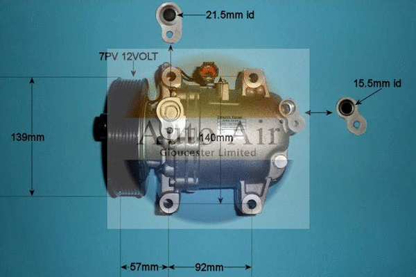 Compresseur, climatisation AUTO AIR GLOUCESTER 14-2064