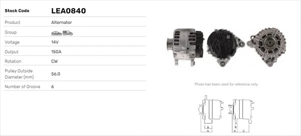 Alternateur LUSA LEA0840