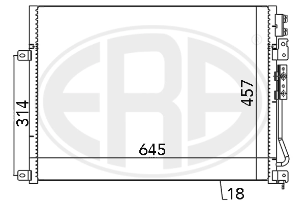 Condenseur, climatisation ERA 667028