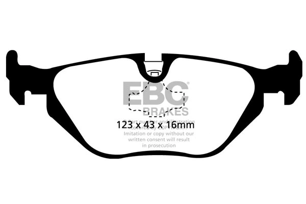 Kit de plaquettes de frein, frein à disque EBC Brakes DP1079