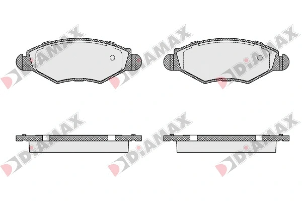 Kit de plaquettes de frein, frein à disque DIAMAX N09007