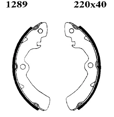 Jeu de mâchoires de frein BSF 01289