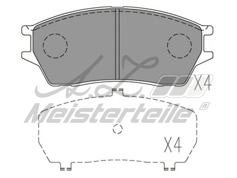 Kit de plaquettes de frein, frein à disque A.Z. Meisterteile AZMT-44-022-2263