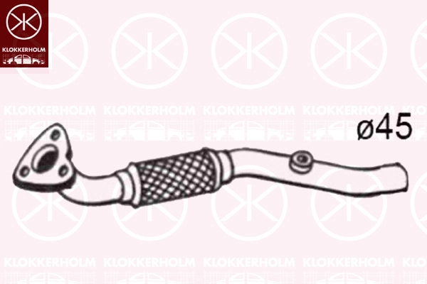 Tuyau d'échappement KLOKKERHOLM 50248650