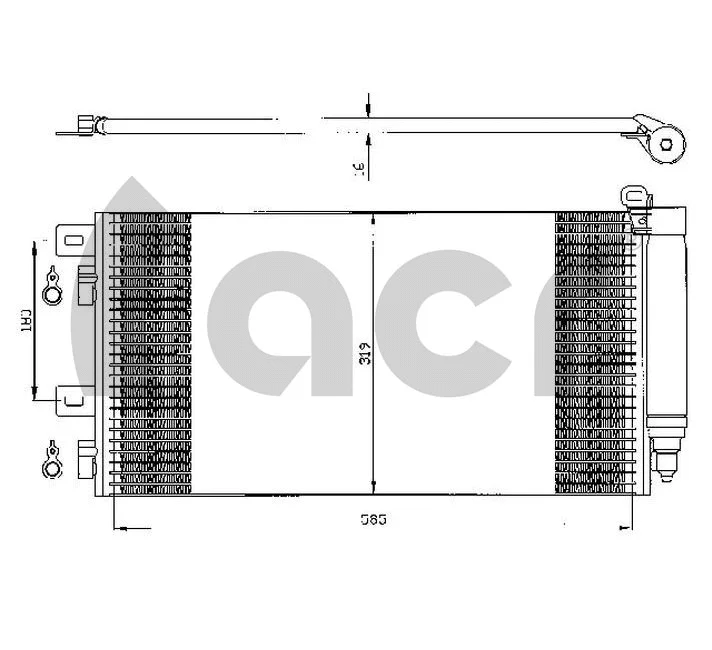 Condenseur, climatisation ACR 300526