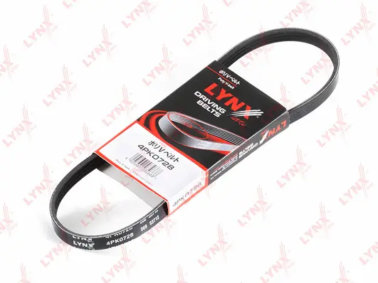 Courroie trapézoïdale à nervures LYNXAUTO 4PK0728