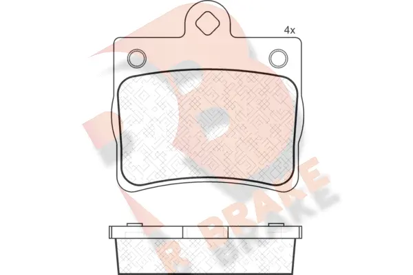 Kit de plaquettes de frein, frein à disque R BRAKE RB1310