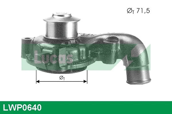 Pompe à eau, refroidissement du moteur LUCAS LWP0640