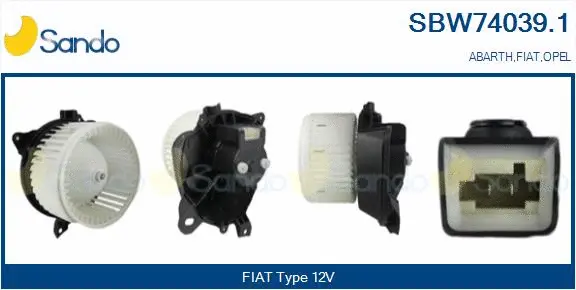 Pulseur d'air habitacle SANDO SBW74039.1