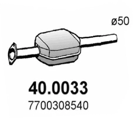 Catalyseur ASSO 40.0033