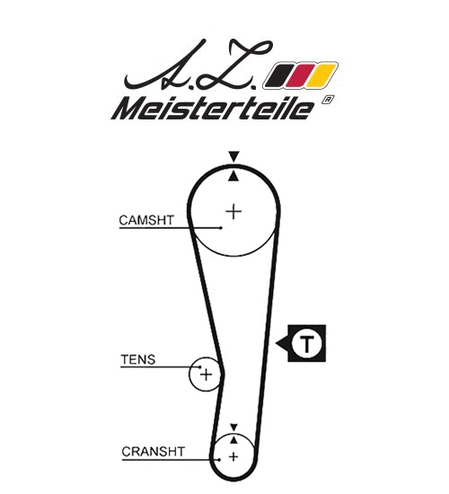 Kit de courroie crantée A.Z. Meisterteile AZMT-30-058-2362