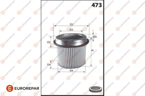 Filtre à air EUROREPAR 1682256680