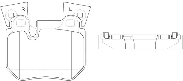 Kit de plaquettes de frein, frein à disque SB BP32569