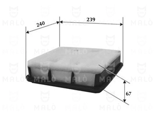 Filtre à air AKRON-MALÒ 1500525